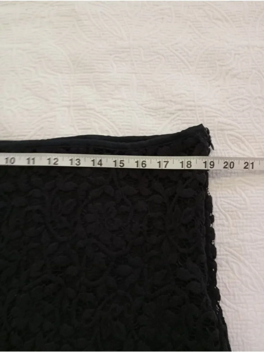 Black Lace Overlay Pencil Skirt By Future Collective XL